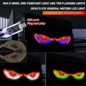 دمون آیز چشم خشمگین LED سایز 12 در 30 سانتی متر ( پس کرایه )
