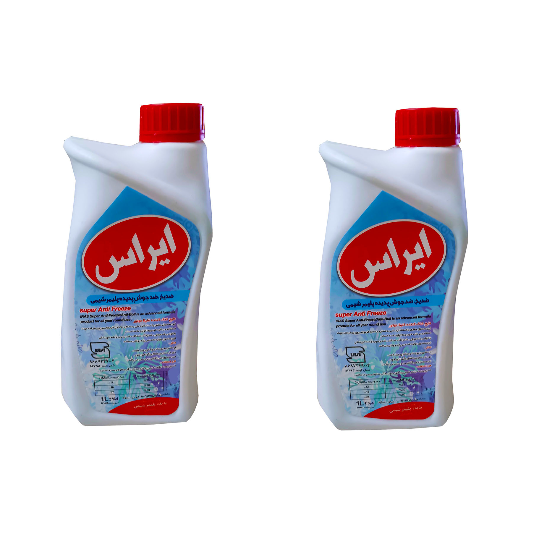 ضدیخ ایراس مدل چهارفصل حجم 1000 میلی لیتر بسته دو عددی