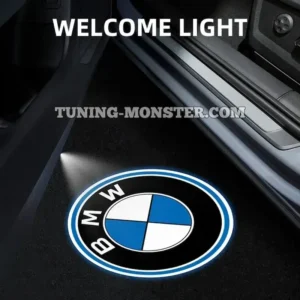 لوگو زیر درب ولکام لایت BMW یونیورسال ( پس کرایه )