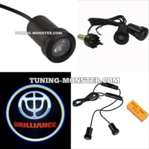 لوگو زیر درب ولکام لایت برلیانس BRILLIANCE ( پس کرایه )