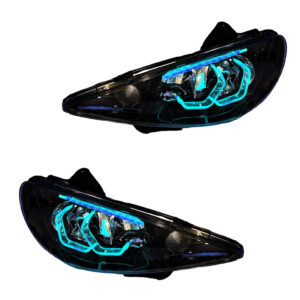 چراغ جلو خودرو گروه پژوهش صنعت مدرن مدل 3D-Hexa-B-Ice مناسب برای پژو 206 بسته دو عددی