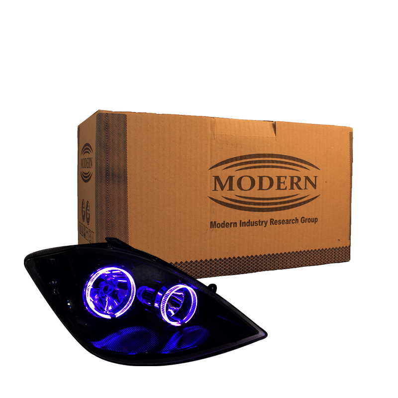 چراغ جلو خودرو گروه پژوهش صنعت مدرن مدل 3D-Ring-B-Purp مناسب برای تیبا بسته دو عددی