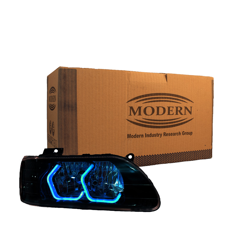 چراغ جلو خودرو گروه پژوهش صنعت مدرن مدل 3D-I8-Ice مناسب برای پراید بسته دو عددی